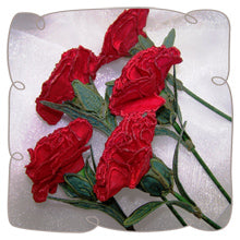 3D Carnation Fabric Flower