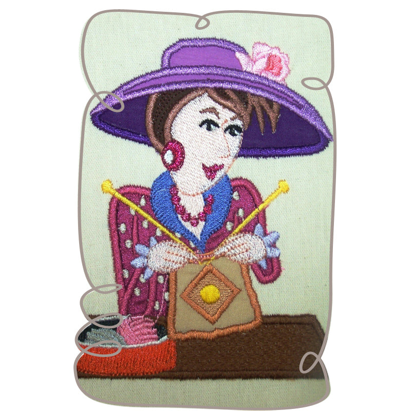 Margaret Knitting Lady 8