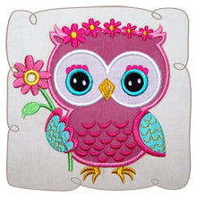 Nancy Owl Picking Flowers