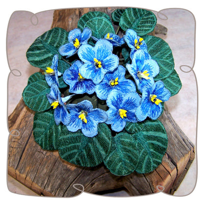 Fabric Blue African Violet
