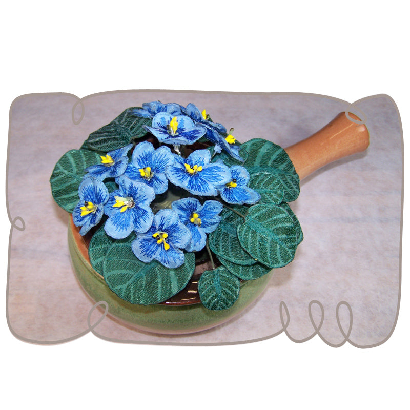 Fabric Blue African Violet