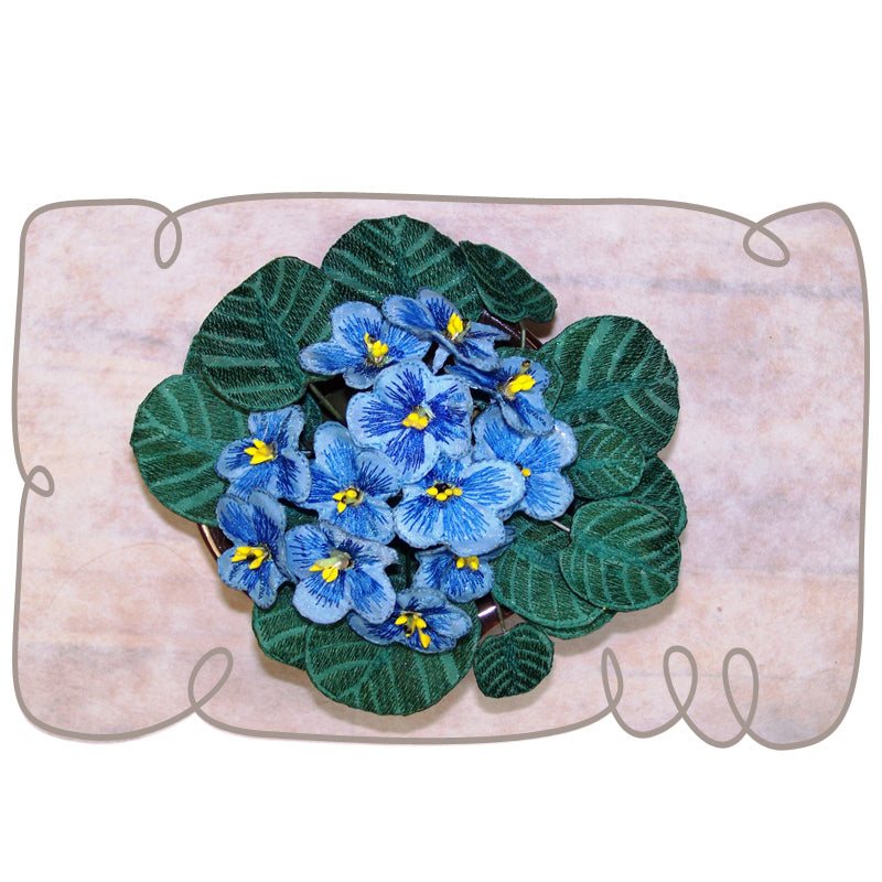 Fabric Blue African Violet