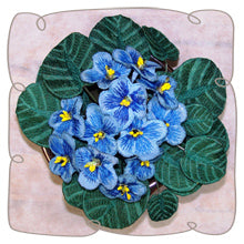 Fabric Blue African Violet