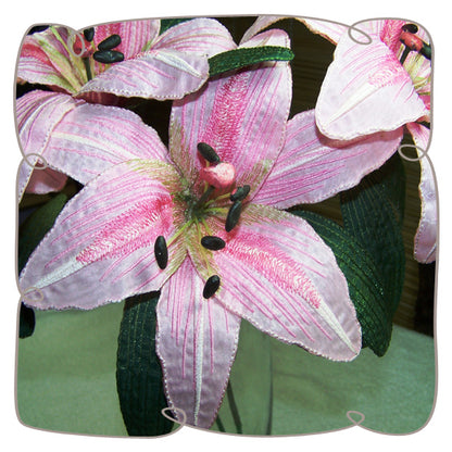 Fabric Pink Saint Joseph Lily