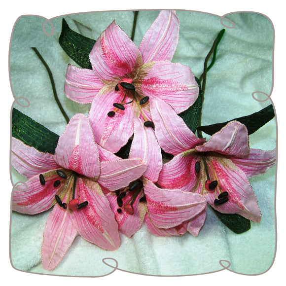 Fabric Pink Saint Joseph Lily