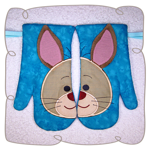 Bunny Oven Gloves Medium