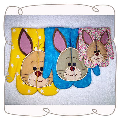 Bunny Oven Gloves Small