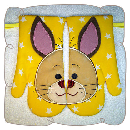Bunny Oven Gloves Set