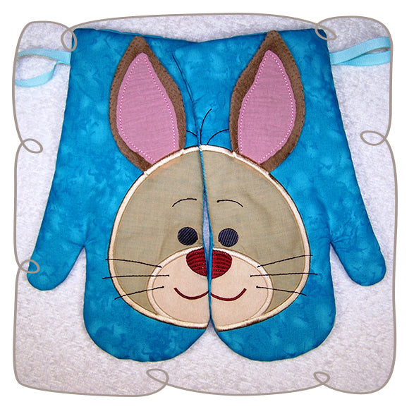Bunny Oven Gloves Set