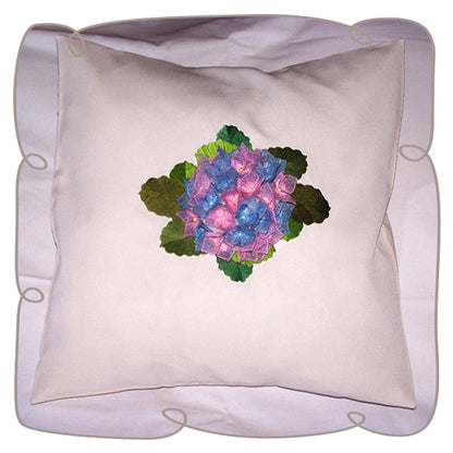 Hydrangea Fabric Flower Pillow