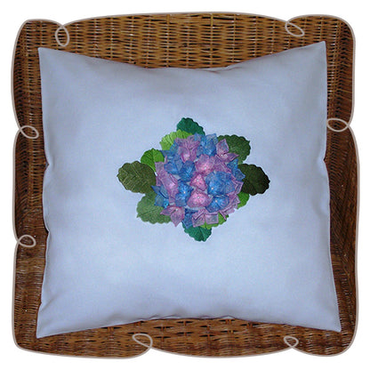 Hydrangea Fabric Flower Pillow