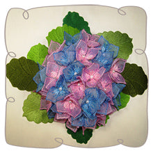 Hydrangea Fabric Flower Pillow