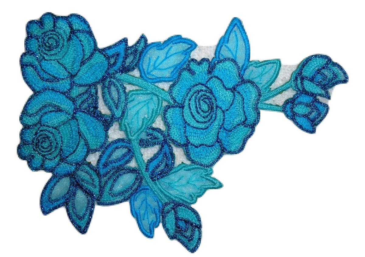 Blue Roses Jean Tattoo