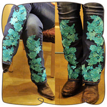 Blue Roses Jean Tattoo