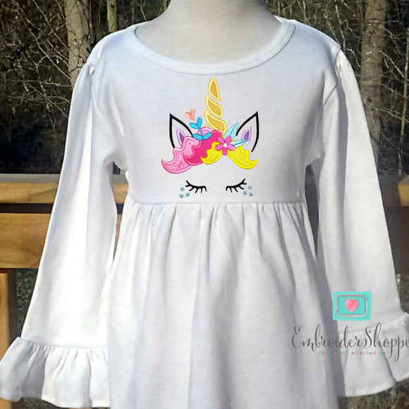 Unicorn Face 1 Applique