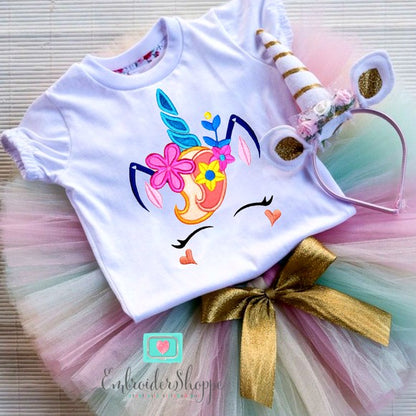 Unicorn Face 2 Applique