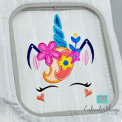 Unicorn Face 2 Applique