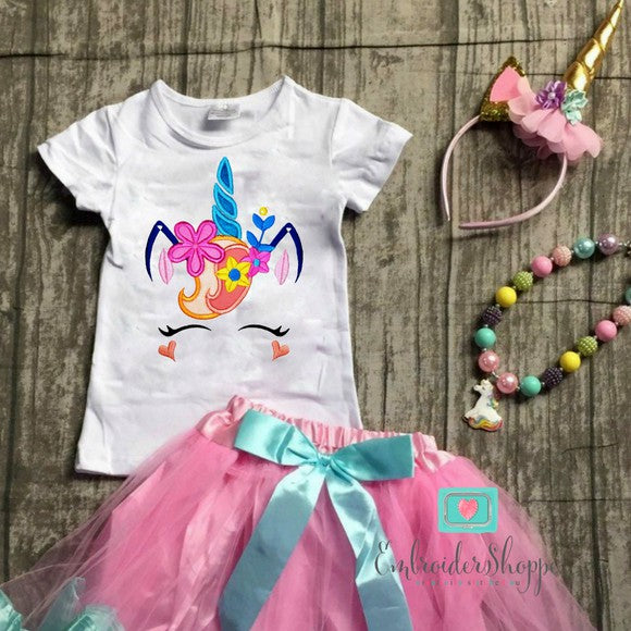 Unicorn Face 2 Applique