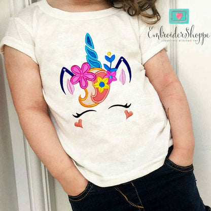 Unicorn Face 2 Applique