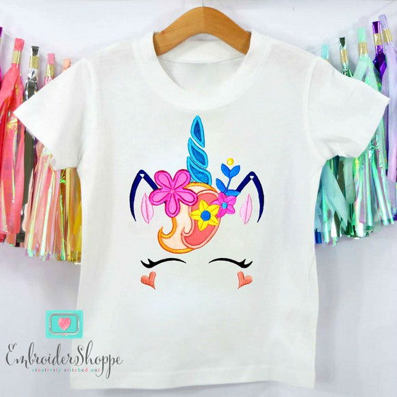 Unicorn Face 2 Applique