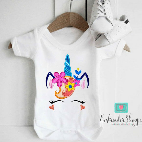 Unicorn Face 2 Applique