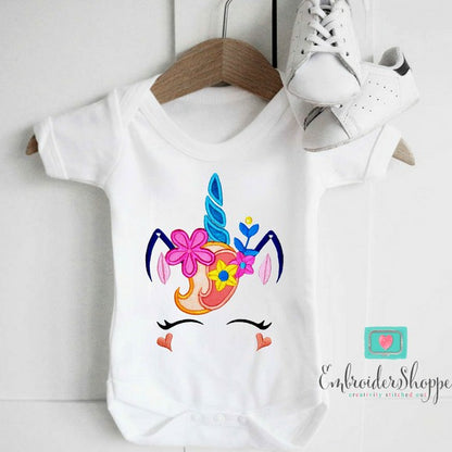 Unicorn Face 2 Applique