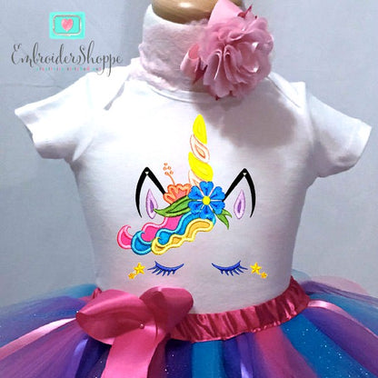 Unicorn Face 4 Applique