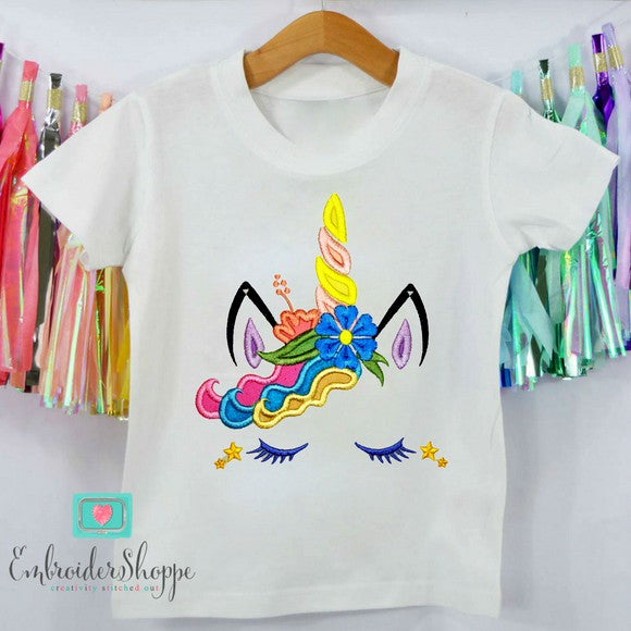 Unicorn Face 4 Applique