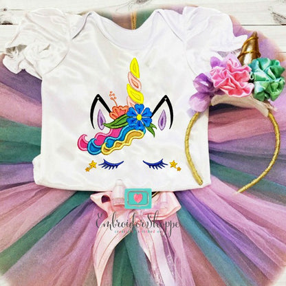 Unicorn Face 4 Applique