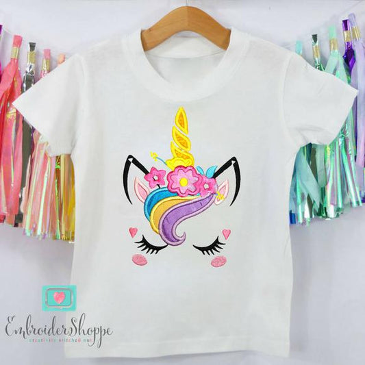 Unicorn Face 5 Applique