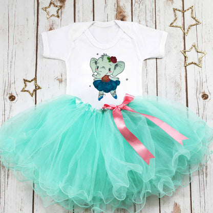 Ballet Elephant Raw Edge Applique