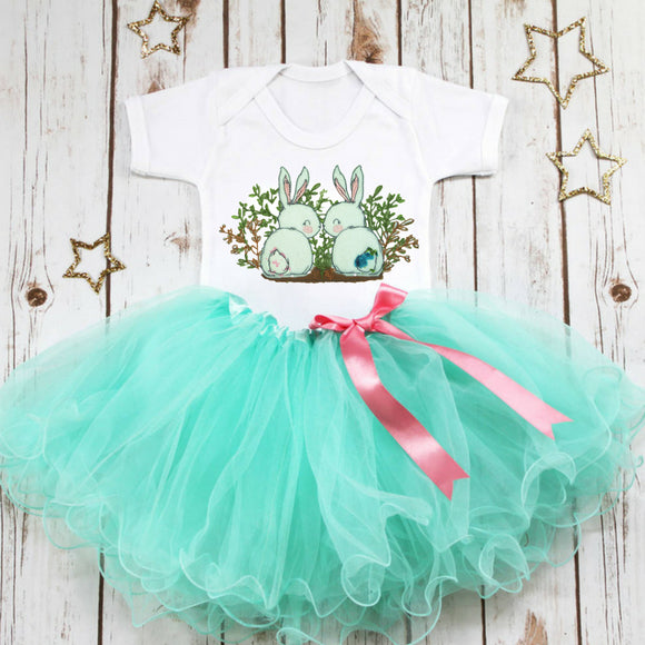 Bunnies in Bush Raw Edge Applique