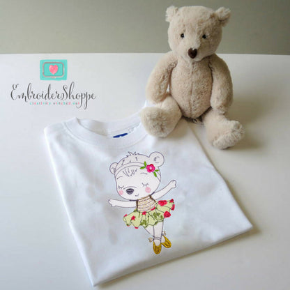 Dancing Bear Raw Edge Applique