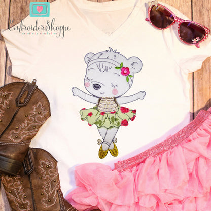 Dancing Bear Raw Edge Applique