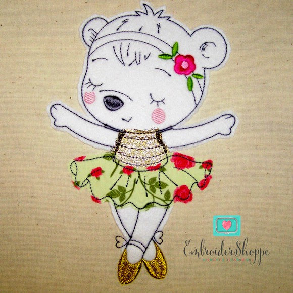 Dancing Bear Raw Edge Applique