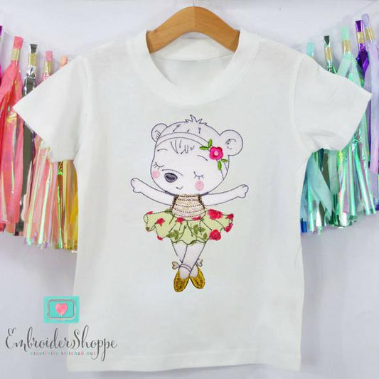 Dancing Bear Raw Edge Applique