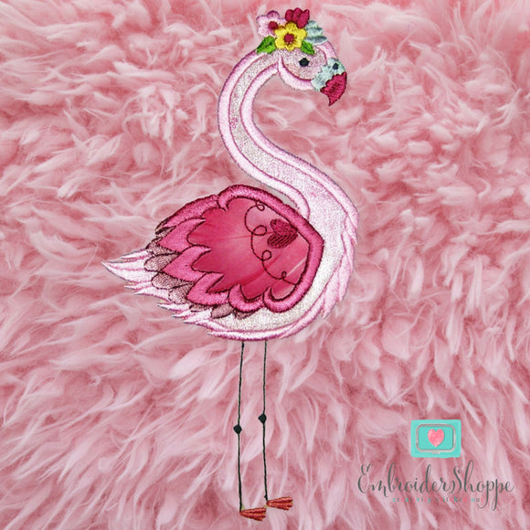 Floral Flamingo