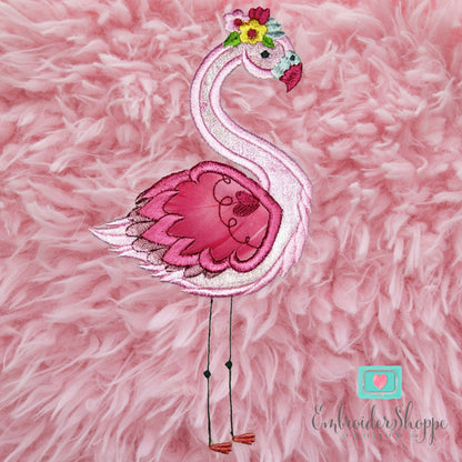 Floral Flamingo