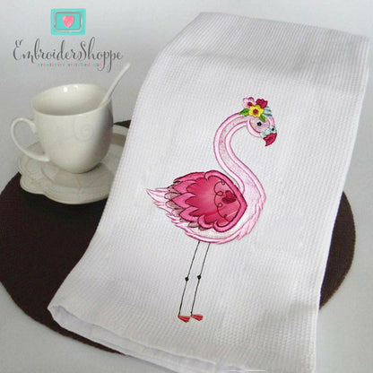 Floral Flamingo
