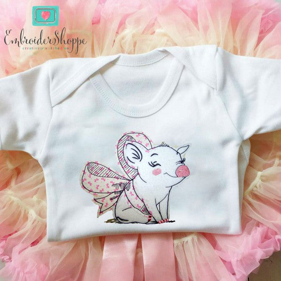 Smiling Piggles Raw Edge Applique