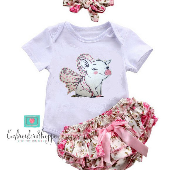 Smiling Piggles Raw Edge Applique