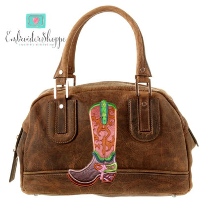 Cascading Swirls Cowboy Boot