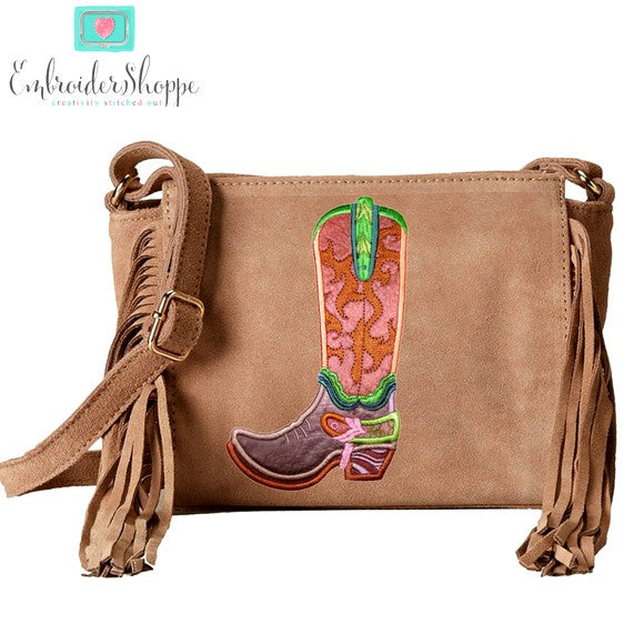 Cascading Swirls Cowboy Boot