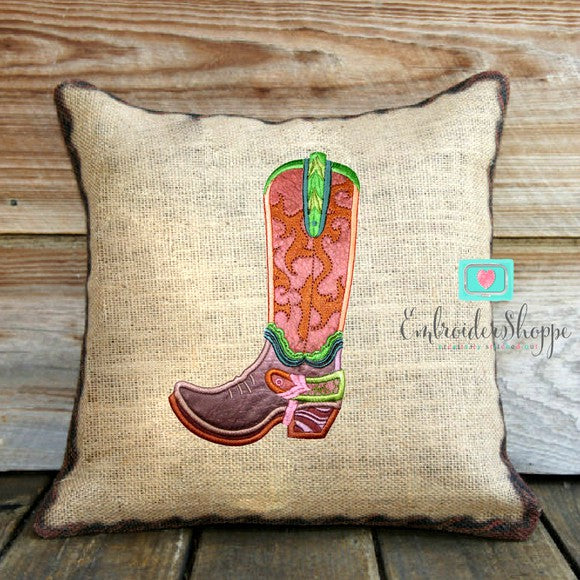Cascading Swirls Cowboy Boot