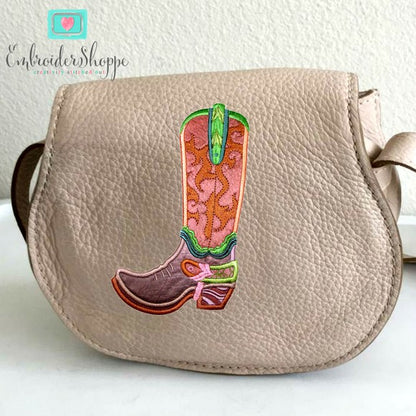 Cascading Swirls Cowboy Boot