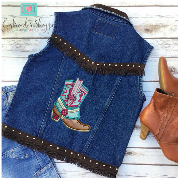 Drops of Jupiter Cowboy Boots Applique