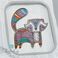 Tribal Raccoon Applique