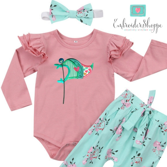 Baby Elephant Party Applique