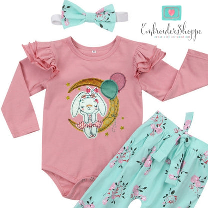 Sitting On The Moon Applique