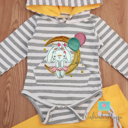 Sitting On The Moon Applique